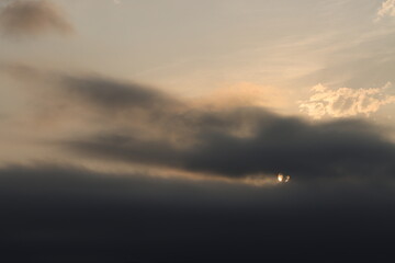 Sunrise over the clouds