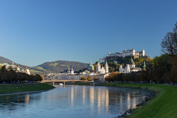 Fototapeta na wymiar The Scenery in Salzburg, Austria