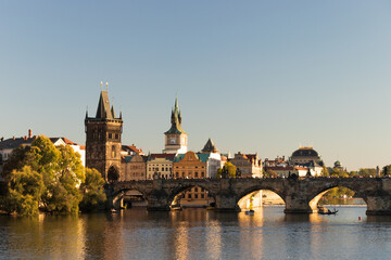 Fototapeta na wymiar Charles bridge in Prague, Czech Republic