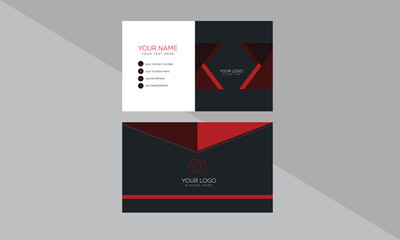 Modern business card template design. Clean composition design
