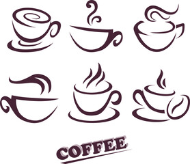 coffee cups logo espresso restaurant