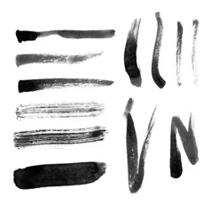 Sumi-e ink painting strokes. Minimalism zen style. - 476005749