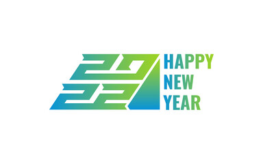 Obraz premium Illustration vector graphic of 2022 Happy New Year logo design template