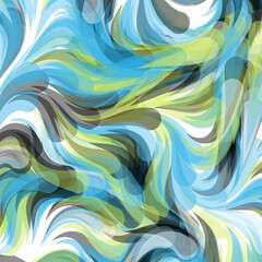 Green Wedge Ukaine flag of independence Habarovsk illustration