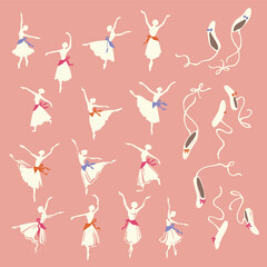 Ballerina material collection that dances gracefully,