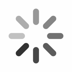 Loading icon. Load. Load bar icon. Loading icon in a row, isolated on white background. Eps10