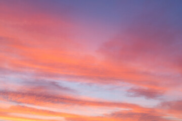 Fototapeta premium Beautiful colorful clouds on sunrise sky.