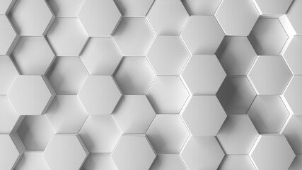 digital art background of hexagons for your presentation or other projects