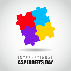 vector illustration for Asperger's day