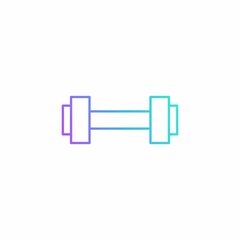 Barbell icon. Dumbbell icon. Vector illustration for graphic design, Web, UI, app.