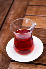Turkish tea in traditional glass
