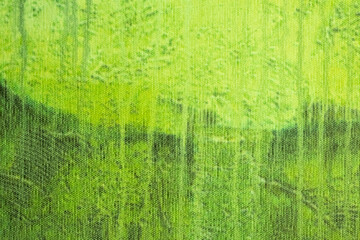 Abstract art background light green and olive colors. Watercolor painting on canvas with gradient.