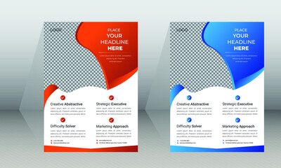 Corporate Business Flyer Design Template And Company With  Business Agency Clean And Simple Flyer Design Template