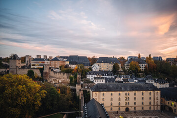 Fototapeta na wymiar Nice landscapes in Luxembourg city