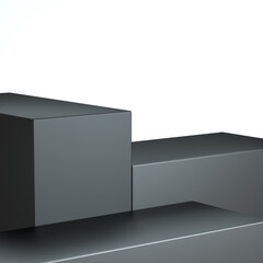 3d rendering different simple stand