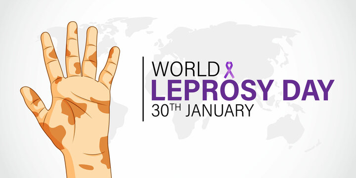 world  leprosy day vector illustration