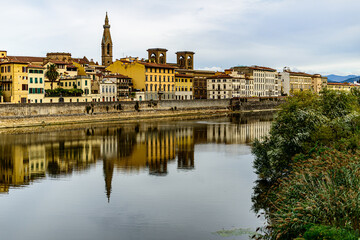 Fototapeta na wymiar Florence Italy Europa town old autunm