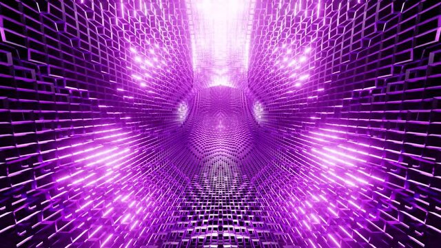 Violet rotated purple net vertical tunnel VJ loop background