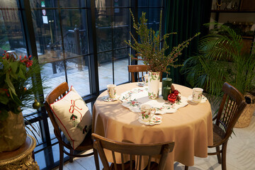 Christmas table decoration