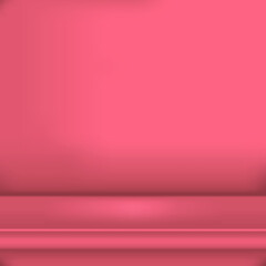 Obraz premium Empty studio room background. Abstract coral background