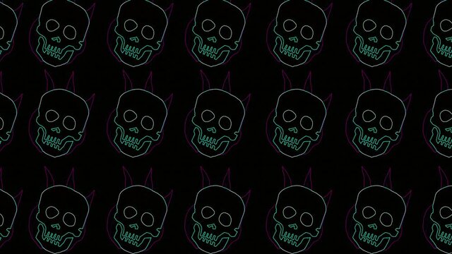 Punk Pop Art Retro Skull