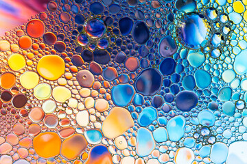 Abstract background with colorful gradient colors.