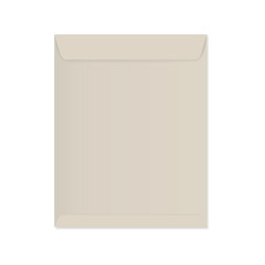 Brown Empty Envelope isolated on a white background