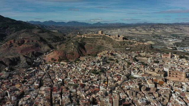 Castle of Lorca in Spain | Castle of Lorca in Andalusien aus der Luft