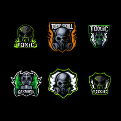 Toxic logo mascot collection design