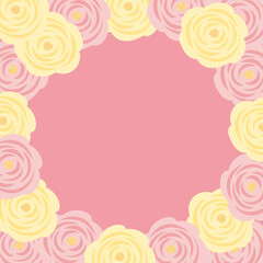 Fototapeta premium vector background with roses for banners, cards, flyers, social media wallpapers, etc.