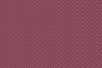 Hawthorn rose leather background with imitation weave texture. Glossy dermantine, artificial leather structure.
