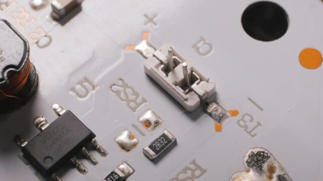 Panel rotation with LEDs and resistors
