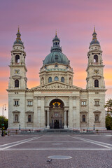 St. Stephen's basilica in center of Budapest, Hungary(translation "I am the way, truth and life")