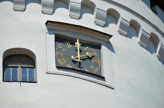 Budat&iacute;n Castle is one of the oldest standing architectural monuments in the city of Žilina, Slovakia. Budatin Castle Clock.