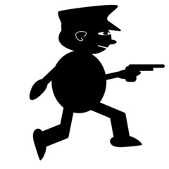 design of a cartoons characters and with various style  in black and white concept