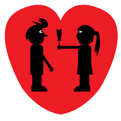 funny cartoons characters design with some concept color 