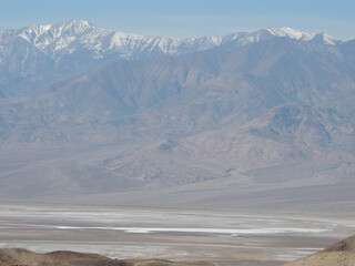 Shot of a dusty and rocky mountain that looks like a desert.