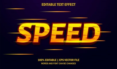Naklejka na ściany i meble Speed Editable Text Effect
