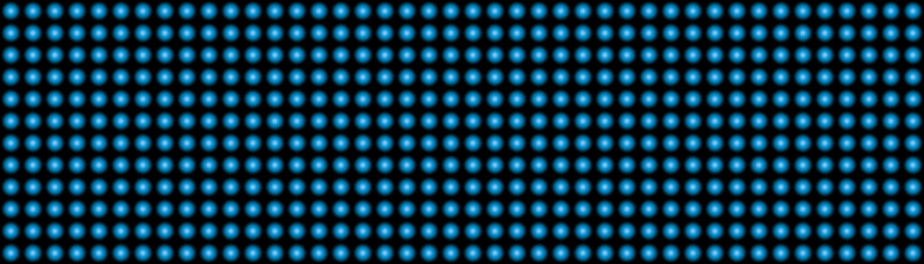  Illustration of blue lights panel.  Digital panel formed by blue lights. 