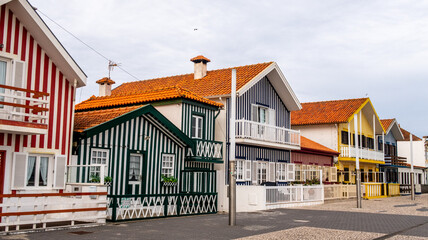 Maisons color&eacute;es d'Aveiro