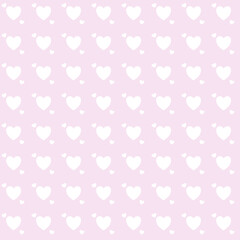 The pattern background of little heart on pink pastel background

