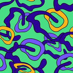 Obraz premium Abstract seamless colorful artwork with hand drawn unique patterns
