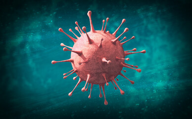 virus corona 3d