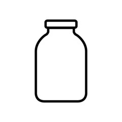 Jar ine icon, vector logo isolated on white background