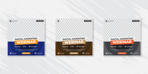 Digital business marketing social media post template.
