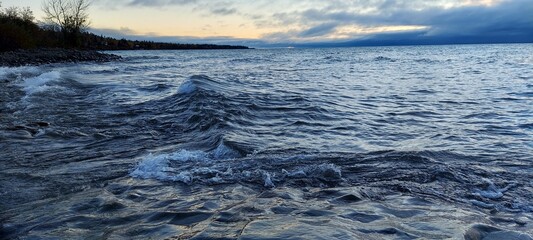 sunset in the mountains