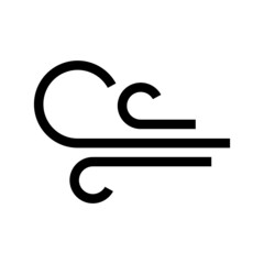 Wind icon isolated on white background