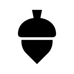 Acorn icon isolated on white background