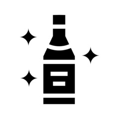 Champagne icon isolated on white background
