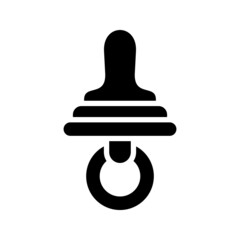 Nipple icon isolated on white background